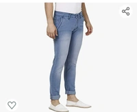Urbano Fashion Men's Light Blue Slim Fit Washed Jeans Stretchable - 30.40.42.44.46