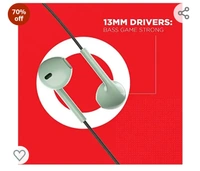 boAt bassheads 105 Wired in Ear Earphones with Mic (Green)Amazon'sChoice