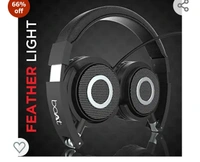 boAt Bassheads 900 Wired On Ear Headphones with Mic (Carbon Black)Amazon's