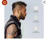 boAt Bassheads 225 in Ear Wired Earphones with Mic(Forest Green)60%off60%off