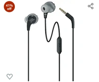 JBL Endurance Run, Sports in Ear Wired Earphones with Mic, Sweatproof, Flexsoft eartips, Magnetic Earbuds, Fliphook & TwistLock Technology with Voice Assistant Support for Mobiles (Black)Amazon'sChoice