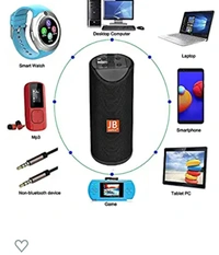 Super Bass Portable Wireless Bluetooth Speaker with inbuilt Phone Stand Built-in mic, TF Card Slot, USB Port - Multi ColorAmazon'sChoicefor "bluetooth