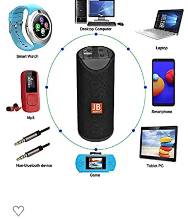 Super Bass Portable Wireless Bluetooth Speaker with inbuilt Phone Stand Built-in mic, TF Card Slot, USB Port - Multi ColorAmazon'sChoicefor "bluetooth