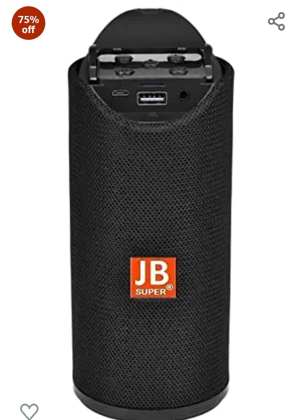 Super Bass Portable Wireless Bluetooth Speaker with inbuilt Phone Stand Built-in mic, TF Card Slot, USB Port - Multi ColorAmazon'sChoicefor "bluetooth