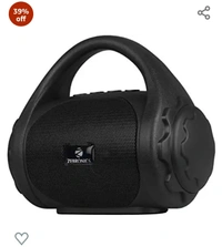Zebronics ZEB-COUNTY 3W Wireless Bluetooth Portable Speaker With Supporting Carry Handle, USB, SD Card, AUX, FM & Call Function. (Black)39%off
