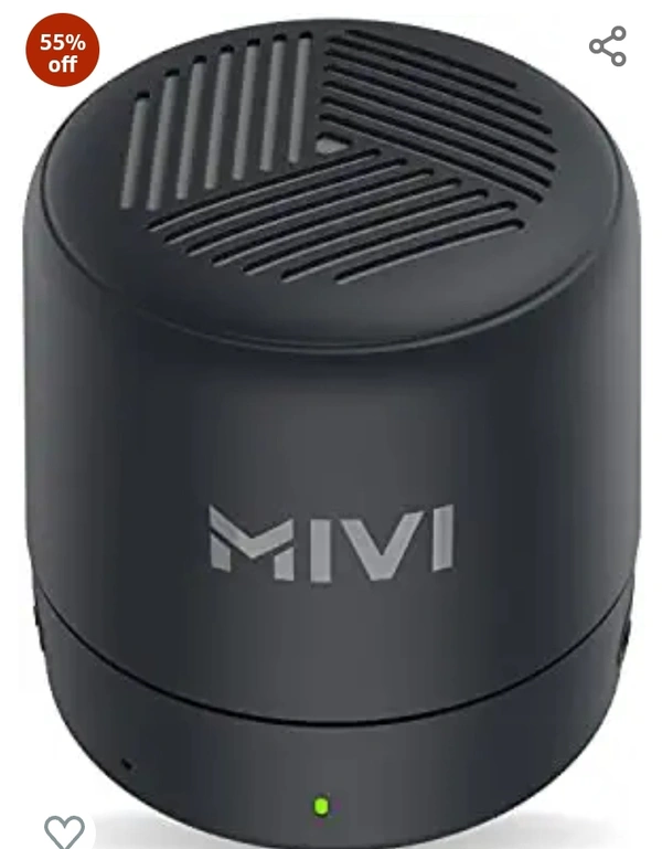 Mivi Play Bluetooth Speaker with 12 Hours Playtime. Wireless Speaker Made in India with Exceptional Sound Quality, Portable and Built in Mic-BlackAmazon'sChoicefor "mivi"