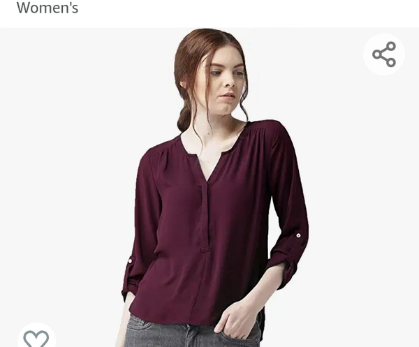 Stylistico Shirt Style Casual Up and Down Top for Women's - M. L. XL.XXL