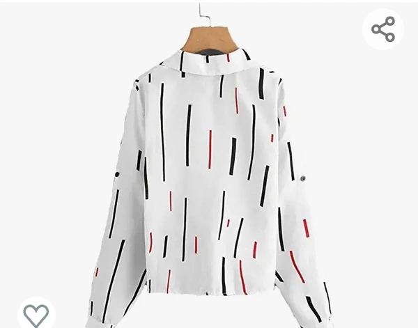 Qosha Women's strachable Lycra Knot Style Casual and Beach Wear Shirt - M. L. XL. XXL