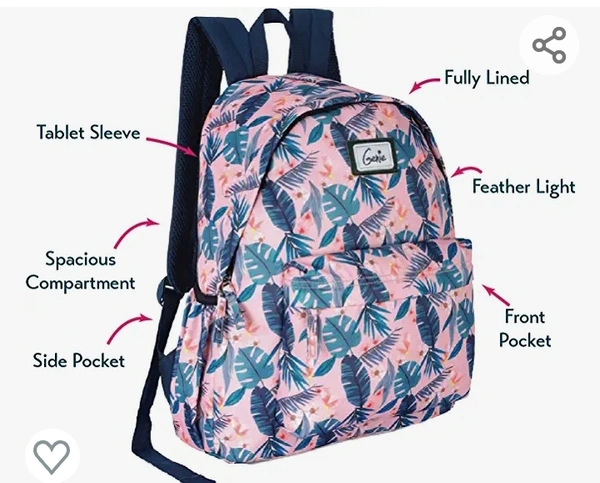 Genie Miami Casual Backpacks for Women, 14 inch, Stylish and Trendy College backpacks for girls, Water Resistant and Lightweight Mini Bags . Latest collection (Rose)Amazon'sChoicefor "bagpack for women"