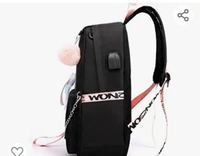 msatrw Preppy Style Fashion Waterproof Women Girls Backpack Korean Design Drawstring Chain travel College Office Bag Laptop Backpack