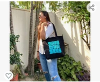 Right Large Tote Bag for Women with Zip, Stylish Cotton Handbags, Canvas Tote Bags for CollegeAmazon'sChoicefor "black tote bag"