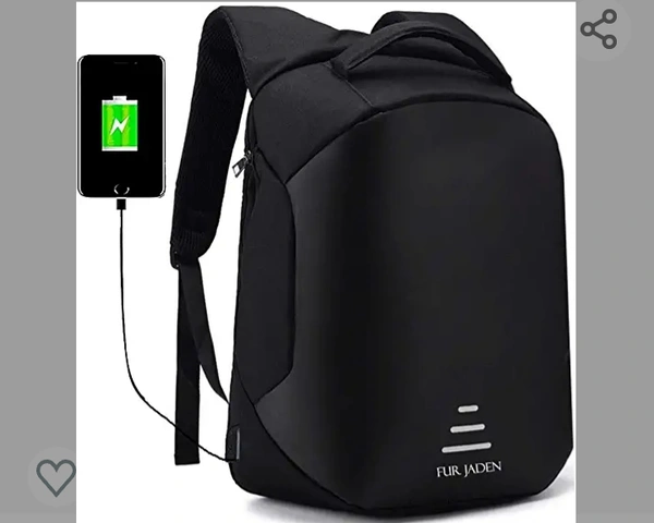 Jaden Anti Theft Backpack with USB Charging Port 15.6 Inch Laptop Bagpack Waterproof Casual Unisex Bag for School College Office Suitable for Men Women