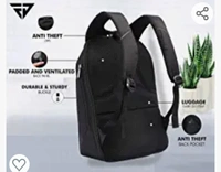 Jaden Anti Theft Backpack with USB Charging Port 15.6 Inch Laptop Bagpack Waterproof Casual Unisex Bag for School College Office Suitable for Men Women