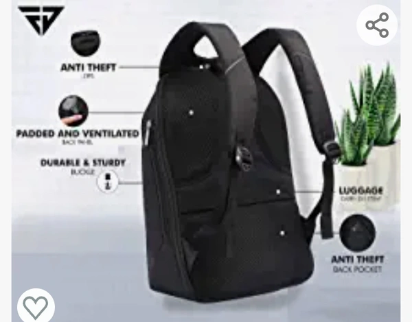 Jaden Anti Theft Backpack with USB Charging Port 15.6 Inch Laptop Bagpack Waterproof Casual Unisex Bag for School College Office Suitable for Men Women