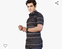 FASHION Mens Half Sleve Printed Lycra Casual Shirts - M. L. XL. XXL