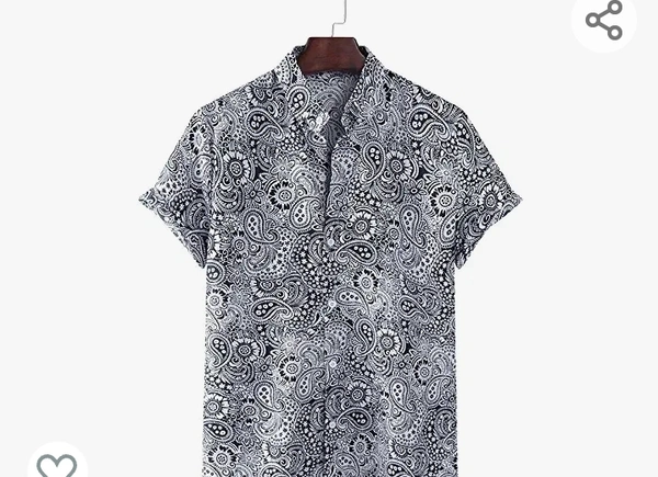 shiv fashion Men's Style Digital Printed Casual Stitched Half Sleeve Shirts - M. L. XL. XXL