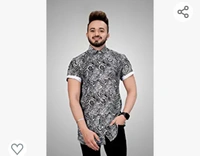 shiv fashion Men's Style Digital Printed Casual Stitched Half Sleeve Shirts - M. L. XL. XXL