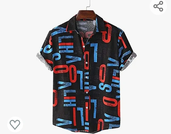 As Fashion Men's Rayon Cotton Lining Digital Printed Stitched Half Sleeve ShirtCasual Shirts - M. L. XL. XXL