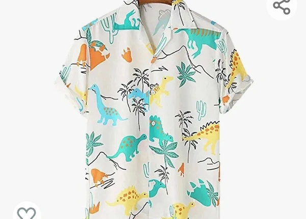 As Fashion Men's Rayon Cotton Lining Digital Printed Stitched Half Sleeve ShirtCasual Shirts - M. L. XL. XXL