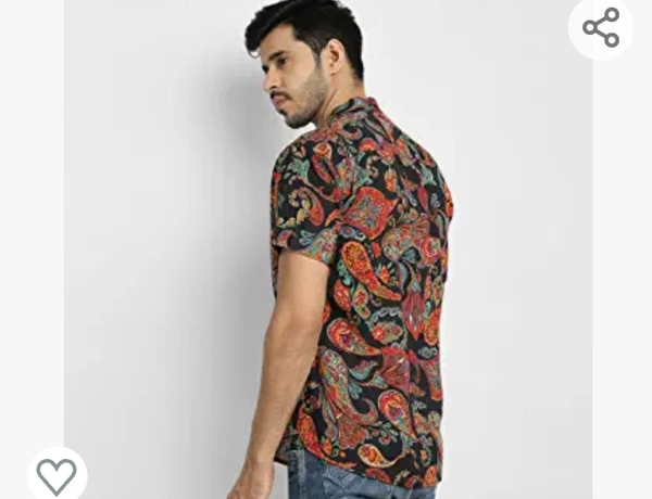 Men's Casual Regular Fit Solid Rayon Shirt Half Sleeves - M. L. XL. XXL