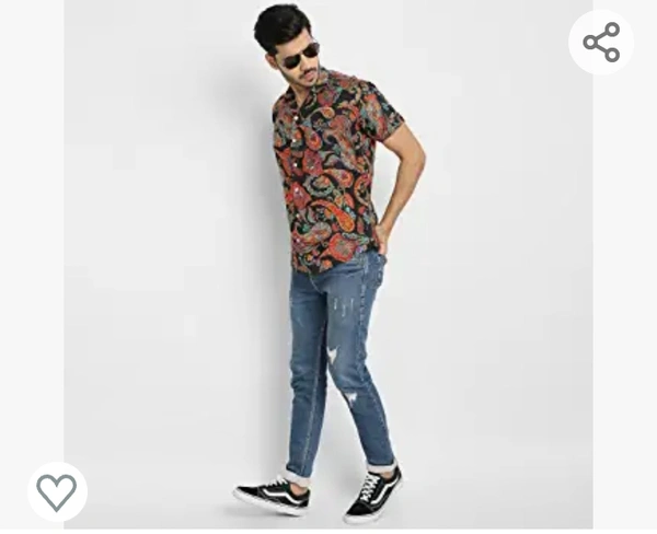 Men's Casual Regular Fit Solid Rayon Shirt Half Sleeves - M. L. XL. XXL