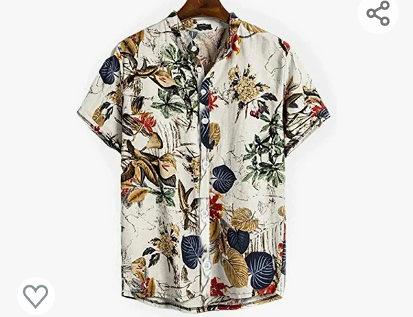 371Aradhna Mens strechebel Printed Half Sleve Shirts - M. L. XL. XXL
