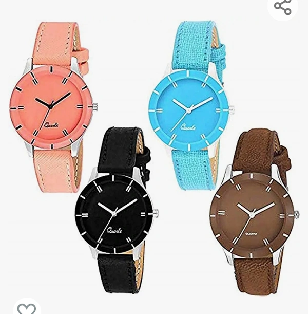 Acnos Analogue Multicolour Dial Women's Watch - Pack of 4
