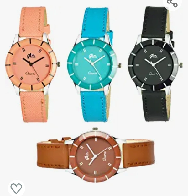 Acnos Analogue Multicolour Dial Women's Watch - Pack of 4