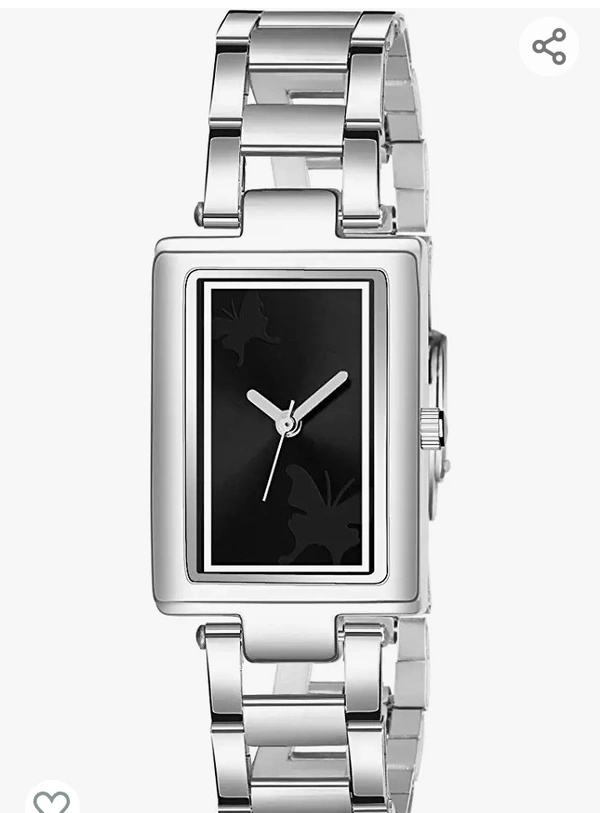 Acnos Brand - Square Dial Silver Chain Belt Analogue Watch for Girl's and Women's Pack of -