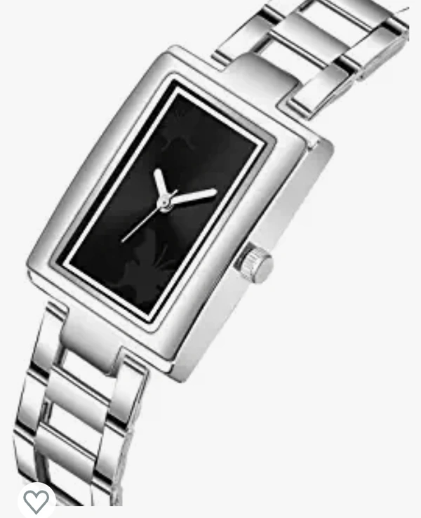 Acnos Brand - Square Dial Silver Chain Belt Analogue Watch for Girl's and Women's Pack of -