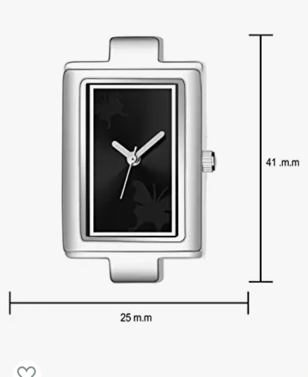 Acnos Brand - Square Dial Silver Chain Belt Analogue Watch for Girl's and Women's Pack of -