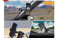 Wellcool WeCool C1 Universal Mobile Holder for Car with One Touch Technology or Windshield / Dashboard Phone Stand for Car , Extendable Arm , Strong Suction Base Mobile Stand / Car Mount76%off76%off