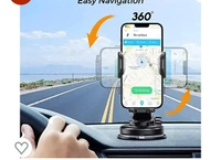 Wellcool WeCool C1 Universal Mobile Holder for Car with One Touch Technology or Windshield / Dashboard Phone Stand for Car , Extendable Arm , Strong Suction Base Mobile Stand / Car Mount76%off76%off
