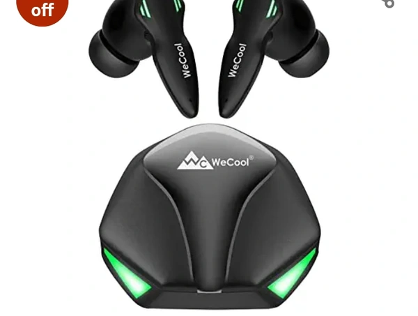 Wellcool WeCool Moonwalk M4 ENC Gaming Earbuds, 48 Hours Playtime, Dedicated Gaming Mode, Deep Bass, 55 ms Low Latency, Dual Mic for Clear Calling, Touch Control, Bluetooth 5.3, Type C Charging, Auto Pairing