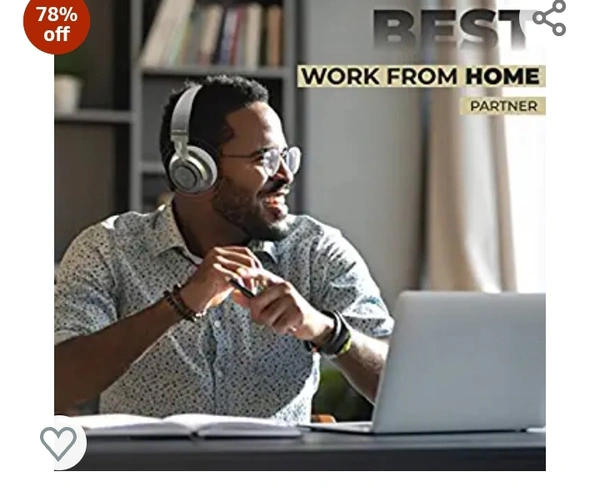 Hammer Bash 2.0 Over The Ear Wireless Bluetooth Headphones with Mic, Deep Bass, Foldable Headphones, Upto 8 Hours Playtime, Workout/Travel, Bluetooth 5.0 (Grey)