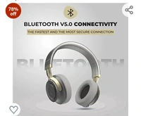 Hammer Bash 2.0 Over The Ear Wireless Bluetooth Headphones with Mic, Deep Bass, Foldable Headphones, Upto 8 Hours Playtime, Workout/Travel, Bluetooth 5.0 (Grey)