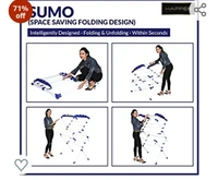 Happer Premium Plastic, Alloy Steel Extra Large Cloth Drying Stand, Sumo (White & Blue)71%off