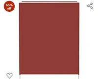 bae Stora Mini Collapsible Wardrobe Armoire almari Closet Clothes Storage Rack 5 Shelves 5 Sides, Quick and Easy to Assemble (Red, Maroon)63%off
