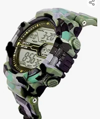 SELLORIA A Brand Army Shockproof Waterproof Digital Sports Watch for Mens Kids Sports Watch with Cap for Boys - Military Army Watch for Men