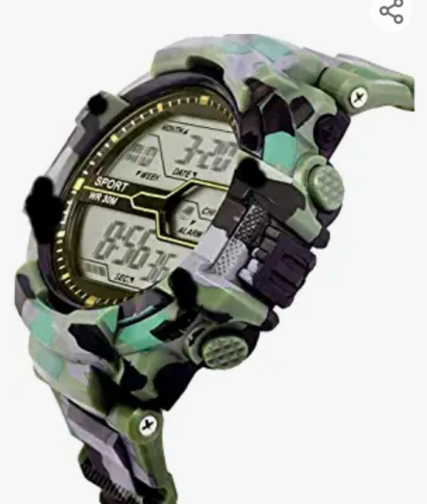 SELLORIA A Brand Army Shockproof Waterproof Digital Sports Watch for Mens Kids Sports Watch with Cap for Boys - Military Army Watch for Men
