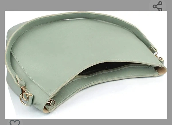 OCA Women's Artificial Leather Curve Shoulder Bags Purse,Semi-Mint