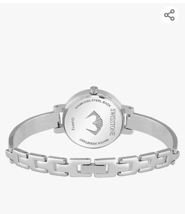 SWISSTONE Analogue Women's Watch (Pink Dial SIlver Colored Strap)