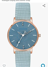 DAINTY Girl's and Women's Quartz Watch with Analogue Display and Leather Strap