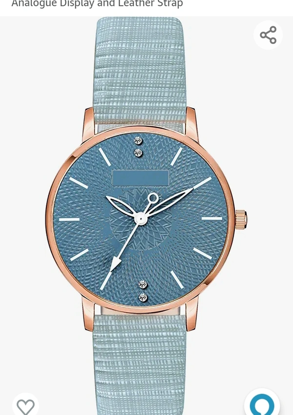 DAINTY Girl's and Women's Quartz Watch with Analogue Display and Leather Strap