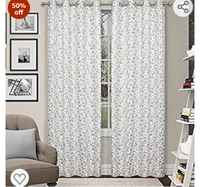 Keshav Fab Velvet Solid Eyelet Curtain, Long Door 4x9 ft, White, Set of 2