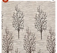 Homeunt HOME UTSAV Jute Floral Blackout Heavy Door Curtains (2 Piece , Brown, 7 Feet)63%off