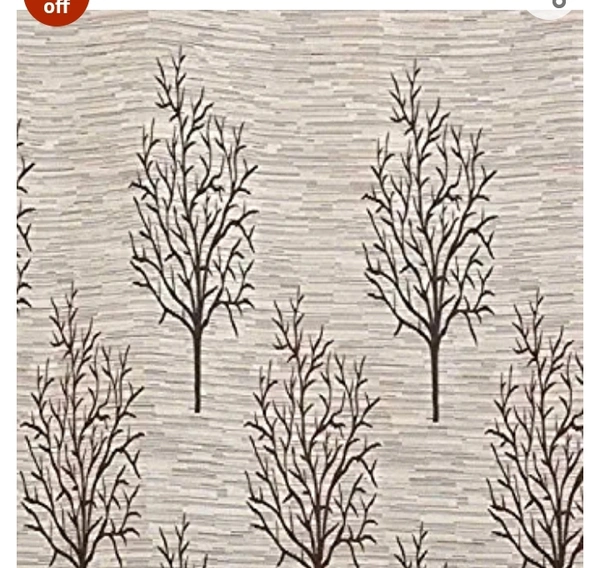 Homeunt HOME UTSAV Jute Floral Blackout Heavy Door Curtains (2 Piece , Brown, 7 Feet)63%off