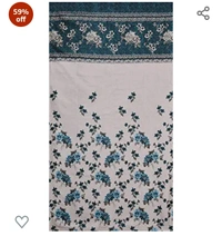 Onesto Jute Lilly Curtains for Long Door 9 Feet Long | Medium Window Curtain | Yarn Weaved Parda | Modern Designer Parde for Living Room Bedroom | Screens with Eyelet Ring | Hypoallergenic (Blue,2pc)59%off