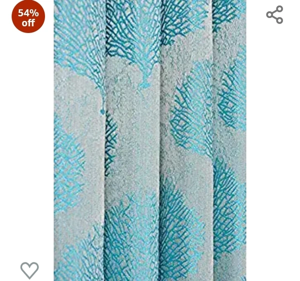 Freshfrom Fresh From Loom Curtains for Door 8 Feet Long | Big Window Curtain Premium Polyester Weaved Parda | Latest Modern Parde for Living Room Bedroom | Home Jacquard Screens (Aqua, 2pc Only)54%off