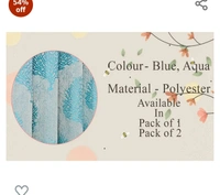 Freshfrom Fresh From Loom Curtains for Door 8 Feet Long | Big Window Curtain Premium Polyester Weaved Parda | Latest Modern Parde for Living Room Bedroom | Home Jacquard Screens (Aqua, 2pc Only)54%off